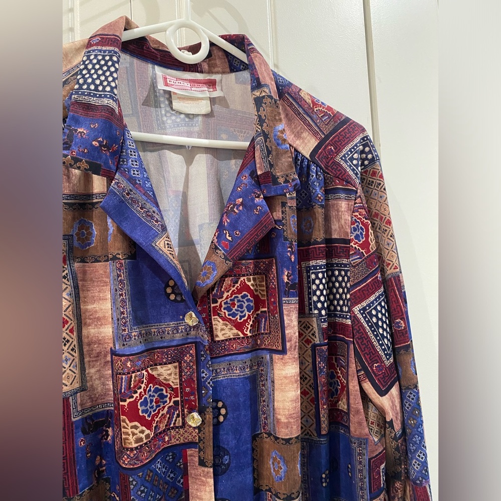 Vintage Functionals patterned blouse - Picture 2 of 5